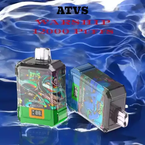 ATVS WARSHIP 12000 Puffs Vape desechable potente y de larga duración