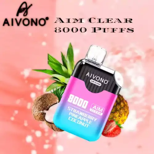 Aim Clear 8000 bouffées, Vape jetable, Vape rechargeable