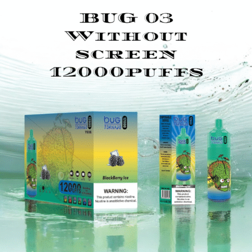 BUG 03 Without Screen 12000 Puffs Vape jetable avec Mesh Coil et RGB Light