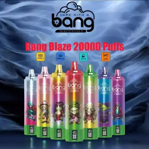 Bang Blaze 20000 Puffs Disposable Vape  Long-Lasting, Flavorful, and High-Performance Vaping