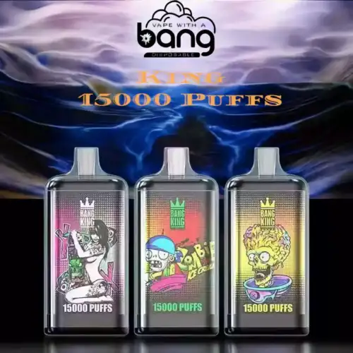 Bang King 15000 bouffées Vape jetable Expérience de vapotage longue durée, savoureuse et douce