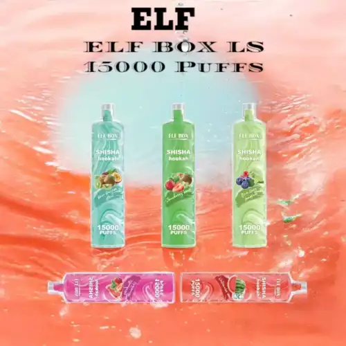 ELF BOX LS 15000 Puffs Disposable Vape Mesh Coil, Type-C Rechargeable, 26mL E-liquid 