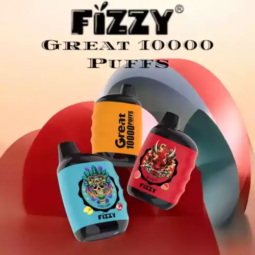 Fizzy Great 10000 Puffs Disposable Vape Mesh Coil, Type-C Charging, 18mL E-liquid