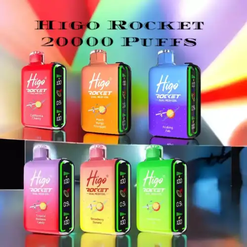 Higo Rocket 20000 Puffs Vape jetable puissant et savoureux