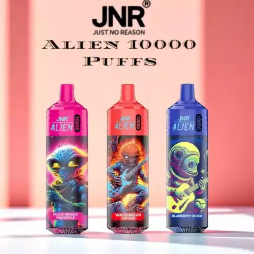 JNR Alien 10000 Puffs Battery, Mesh Coil, Type-C Charging Disposable Vape
