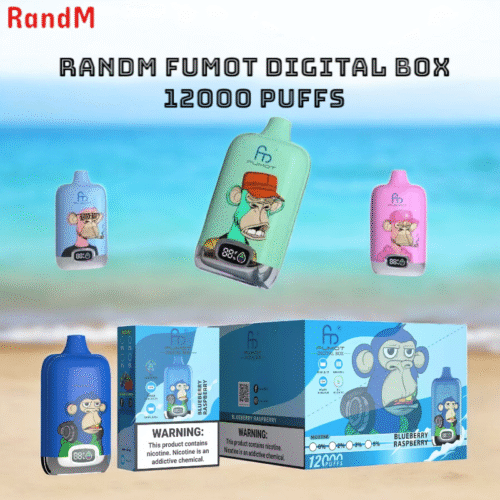 RandM Fumot Digital Box 12000 bouffées Vape jetable haute performance et savoureuse