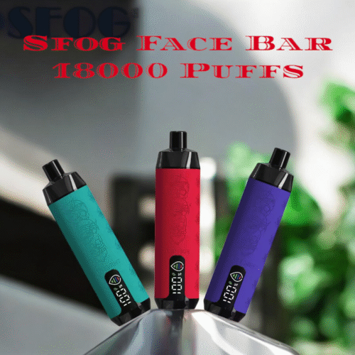 Sfog Face Bar 18000 bouffées Vape jetable longue durée et savoureuse
