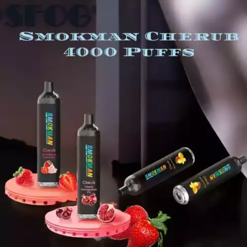 Smokman Cherub 4000 Puffs Vapeur jetable compacte et puissante pour les déplacements