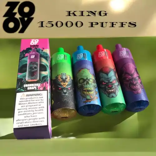 Zooy King 15000 Puffs Vape jetable avec Mesh Coil et LGB Light
